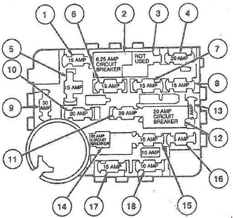 1985 ford taurus fuse diagram